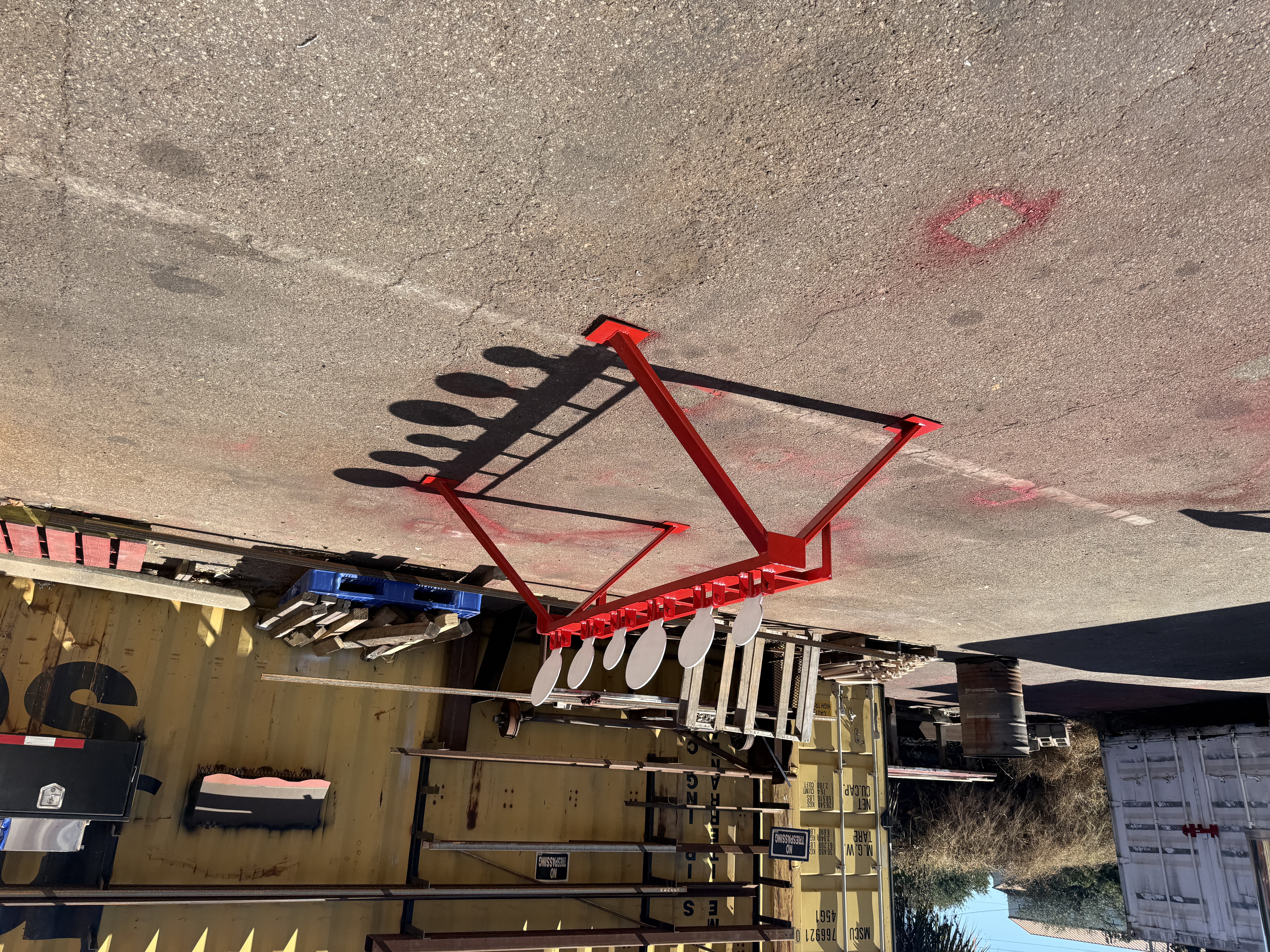 8-Foot 6-Target Steel Shooting Stand view 2